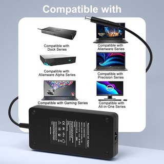 JEESTAM Cargador 180W 19.5V 9.23A Dell Dock