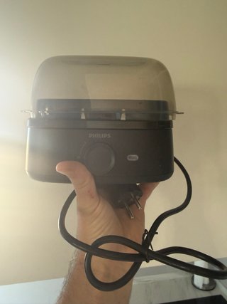 Philips Cuecehuevos Negro y Transparente