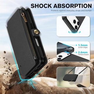 TUCCH Funda iPhone 17 Pro MAX 6,9'' 5G 2025 Negro