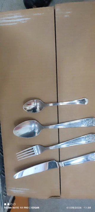 Juego Cubiertos Acero Inoxidable 6