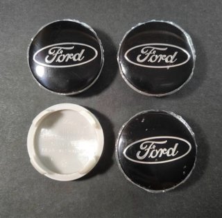 Tapabujes Ford 54mm Negro (4 Unidades)