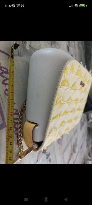 Obag borsetta tracolla beige e gialla