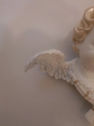 PRECIOSA!! Cabeza de ángel de porcelana.