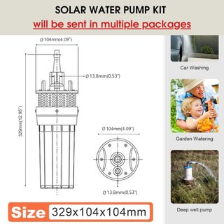 Kit Bomba Agua Solar 12V ECO-WORTHY
