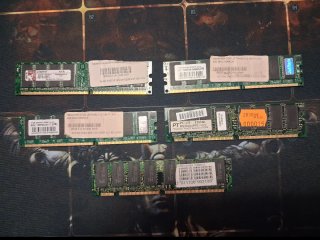 Lote 5 Memorias RAM DDR/SDRAM PC3200