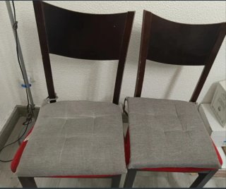 Mesa de comedor cristal y 4 sillas