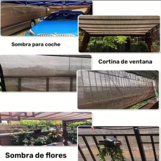 Toldo marrón de 4x3 para exterior