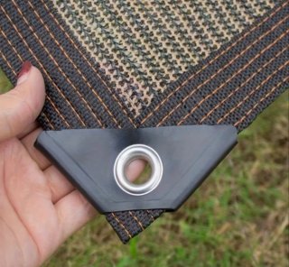 Toldo marrón de 4x3 para exterior