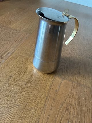 Juego de café de acero inoxidable dorado/plateado