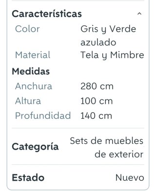 Rinconera de jardín mimbre sintético y tela