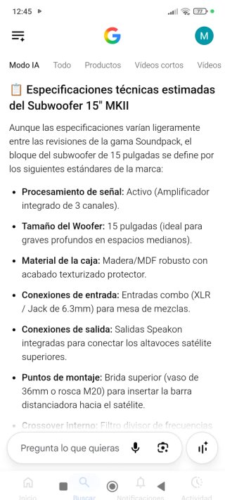 Equipo de sonido