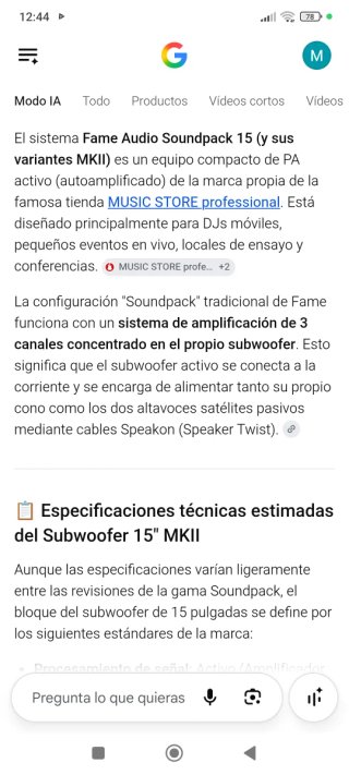 Equipo de sonido