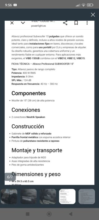 Equipo de sonido