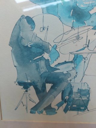 Acuarela Leo Meiersdorff Jazz