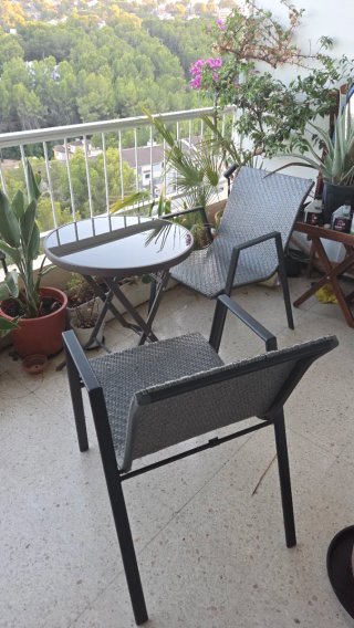 Mesa y 2 Sillas Exterior