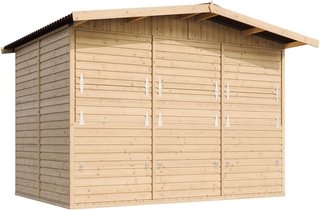 Caseta de Madera con Mostrador y Piso