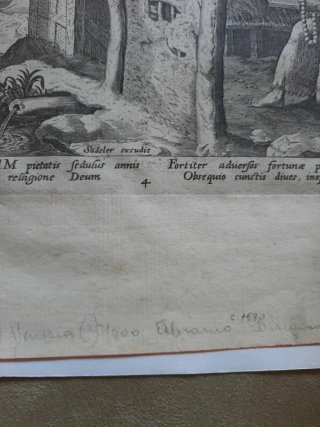 Stampa antica estratta da testo antico, ereditata