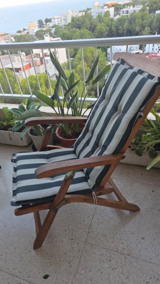 Silla plegable madera exterior