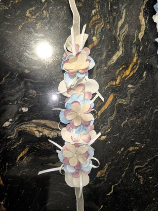 Cinturón y diademas de flores
