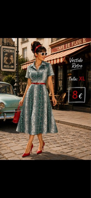 Vestido verde talla 46