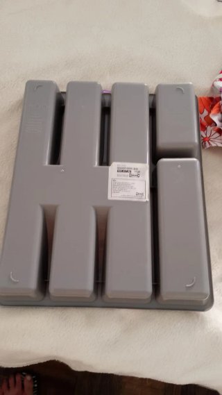 Organizador Cubiertos Plástico Gris