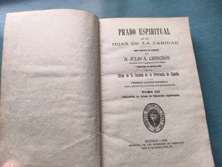 Libro antiguo 1906. Prado Espiritual. III y IV
