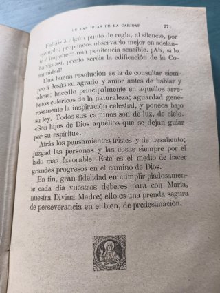 Libro antiguo 1906. Prado Espiritual. III y IV
