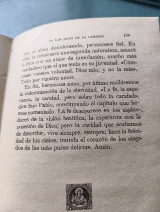 Libro antiguo 1906. Prado Espiritual. III y IV