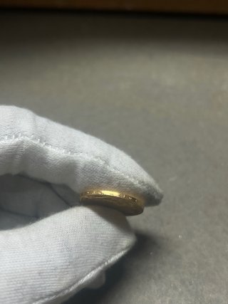 Moneta Oro 20 Franchi Belgio 1914 Alberto I