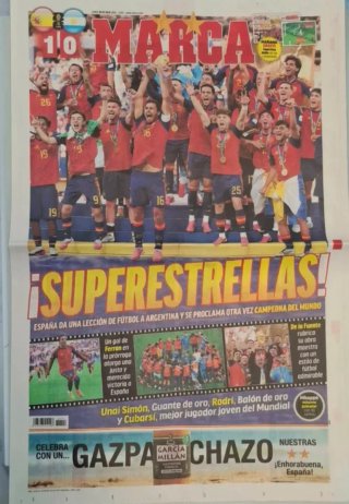 Periódico MARCA España Campeona Mundo 2026