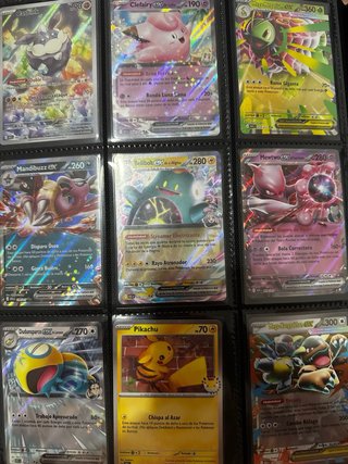 Lote Cartas Pokémon: Mega-Lucario, Garchomp, Clefa
