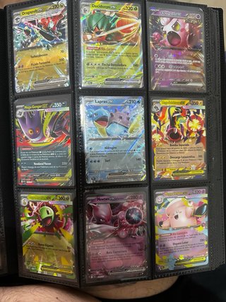 Lote Cartas Pokémon: Mega-Lucario, Garchomp, Clefa