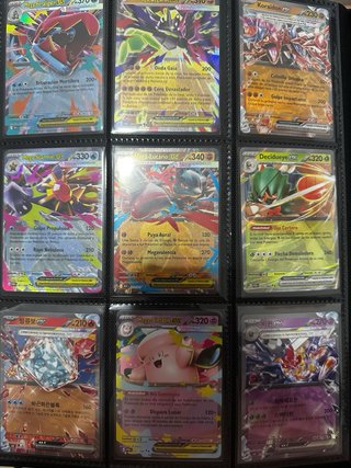 Lote Cartas Pokémon: Mega-Lucario, Garchomp, Clefa