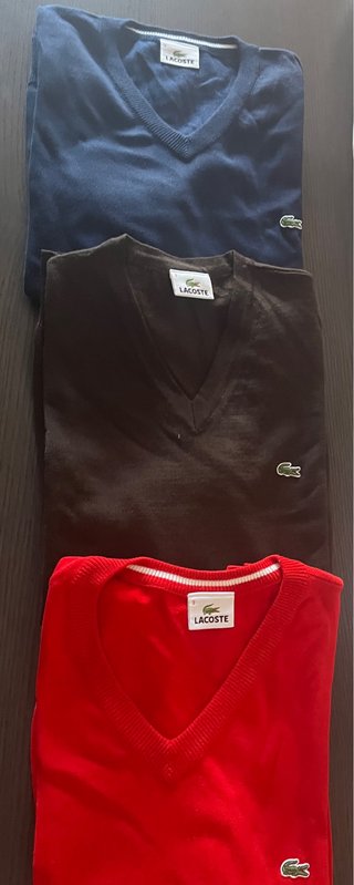 3 Jerseys Lacoste Talla S