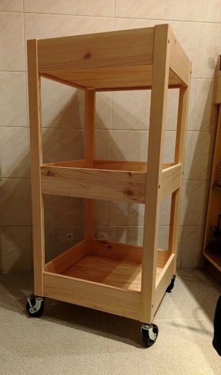 Carrito LOSHULT Ikea madera