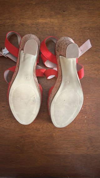 Sandali rossi da donna