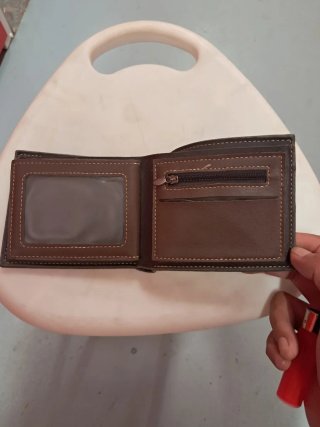 Cartera MENBENSE STYLE Clásica Marrón y Gris