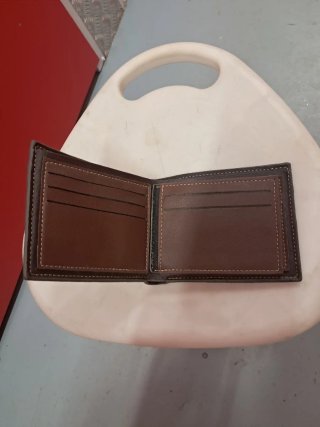 Cartera MENBENSE STYLE Clásica Marrón y Gris