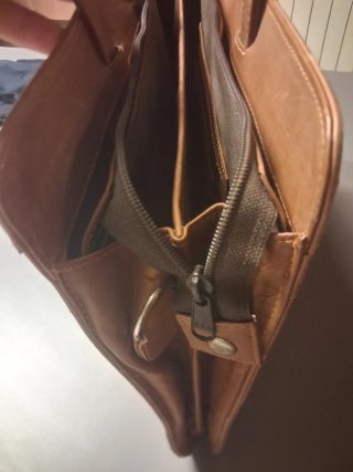 Cartera de piel para portátil