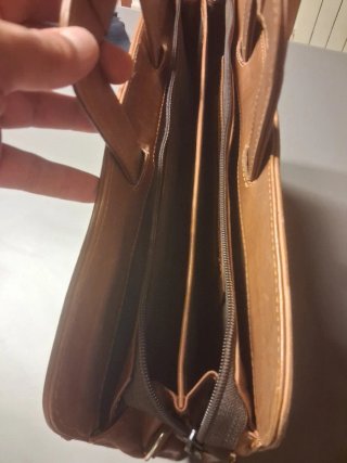 Cartera de piel para portátil