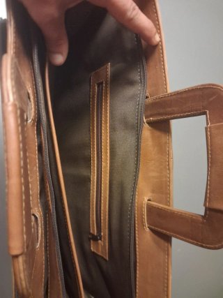 Cartera de piel para portátil