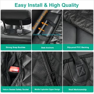 Funda Asiento Perros Trasero Impermeable