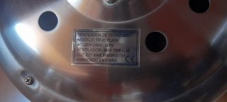 Ventilador de techo inoxidable