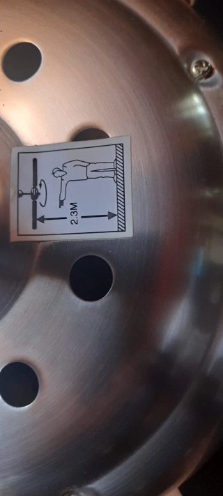 Ventilador de techo inoxidable