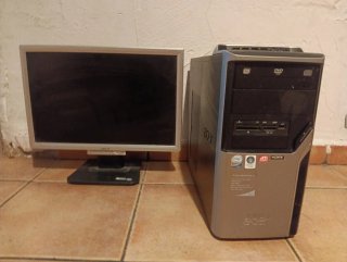 PC Acer Aspire + Monitor Acer 17