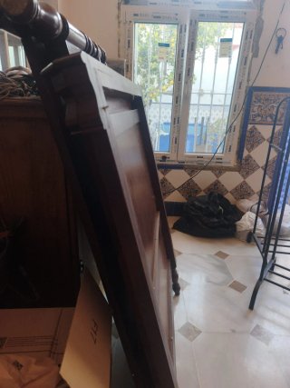 Cabecero de cama de madera de 90 cm