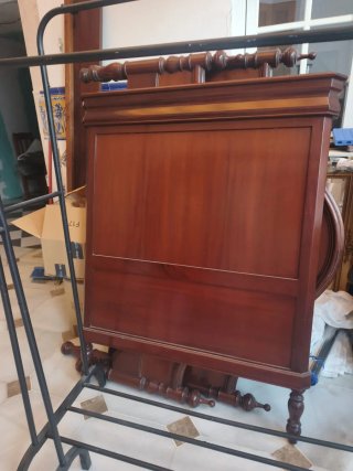 Cabecero de cama de madera de 90 cm
