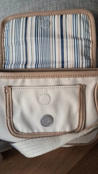 Bolso Kipling Beige y Marrón