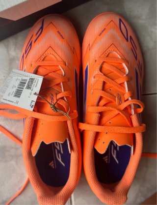 Adidas F50 multitaco naranja/morado