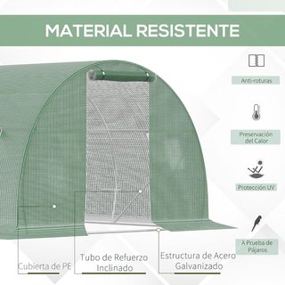 Invernadero 4.5x3x2m con Puerta